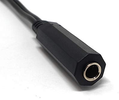 SYSTEM-S Hljóð Y-snúra 22 cm 6,35 mm Steríó 2x Jack karlkyns í kvenkyns millistykki svart