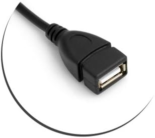 SYSTEM-S USB snúra 2.0 Tegund A (karlkyns) 90° rétt hornrétt við USB 2.0 Tegund A (kvenkyns) 21 cm