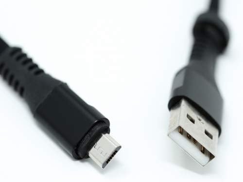 System-S USB A karlkyns í Micro USB karlkyns snúra, flatsnúra, 32 cm, svört