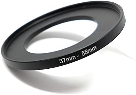 SYSTEM-S linsu millistykki 37 mm skrúfgangur í 55 mm uppstigshring í svörtu fyrir síur