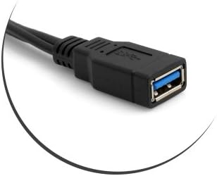 SYSTEM-S OTG On The Go gestgjafasnúra 3-í-1 USB 3.0 Tegund A í Micro USB 3.0 og Micro USB 2.0 gagnasnúra 22 cm Y-snúra
