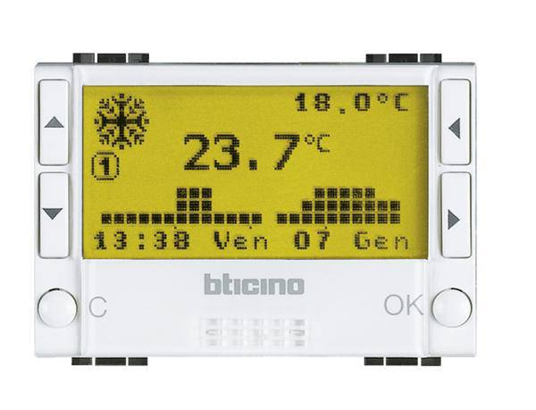 B-lager Legrand Living&Light N4451 hitastillir tímastillir hitastillir