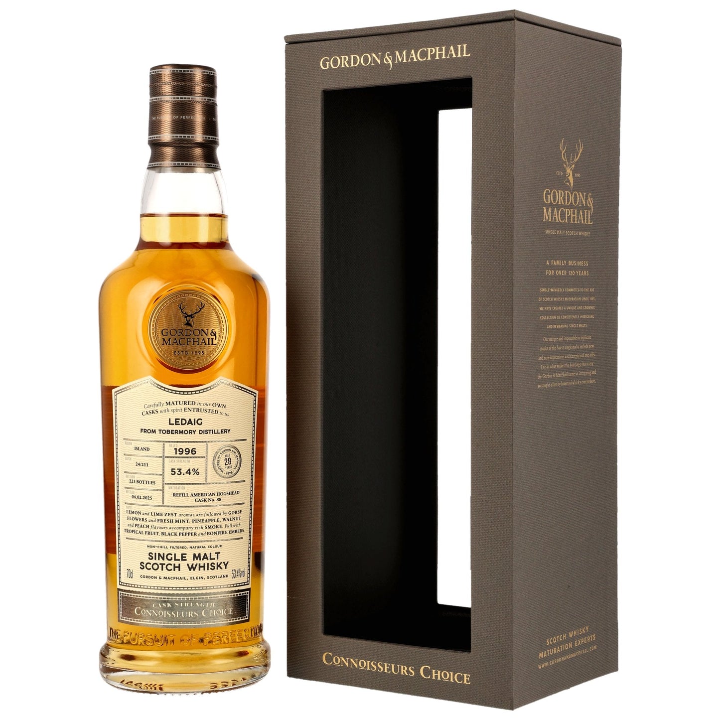Ledaig 28 1996/2025 - Gordon & MacPhail - Refill American Hogshead #88