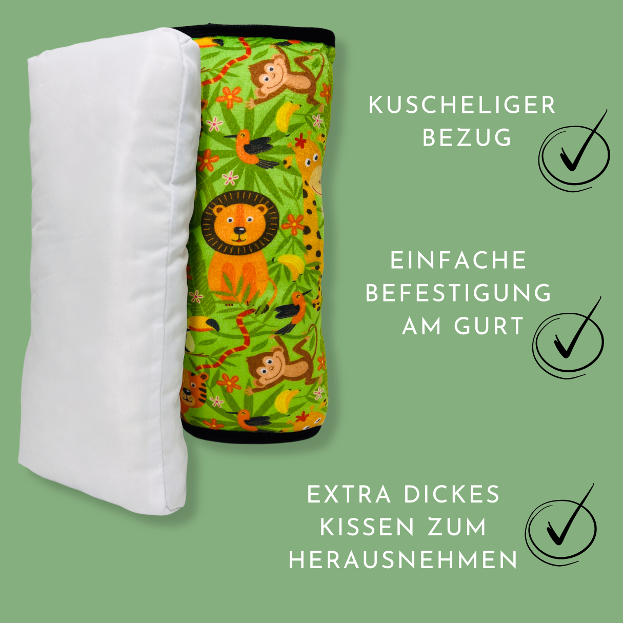Auto Schlafkissen Dschungel
