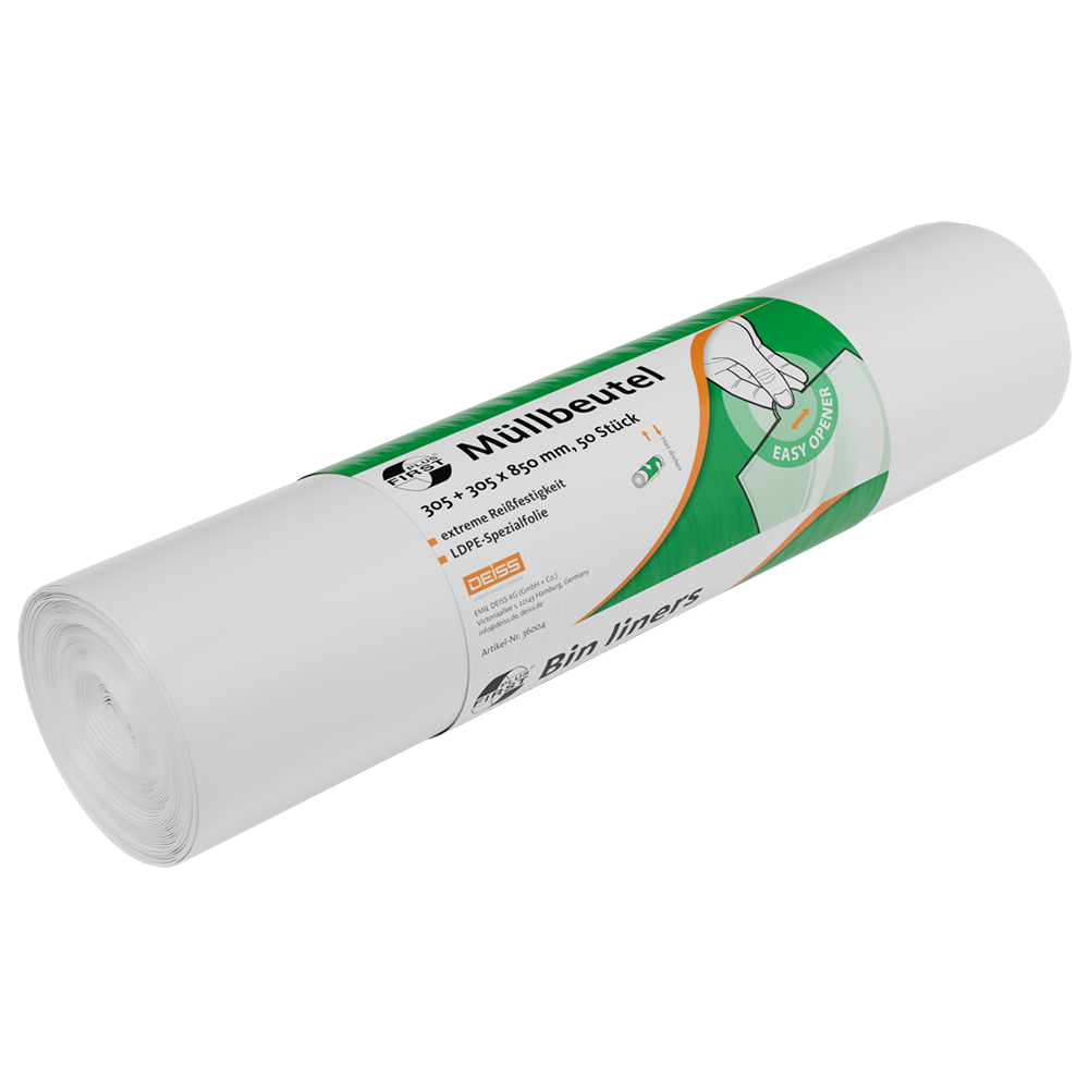 DEISS 36004 - 305+305x850 mm weiss | Packung (50 Stück)