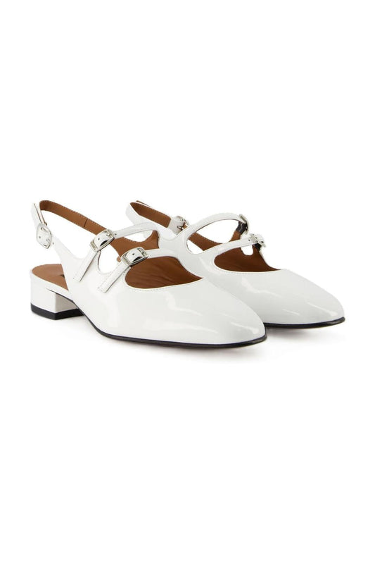 Peche Pumps - Carel - White - Patent Leather