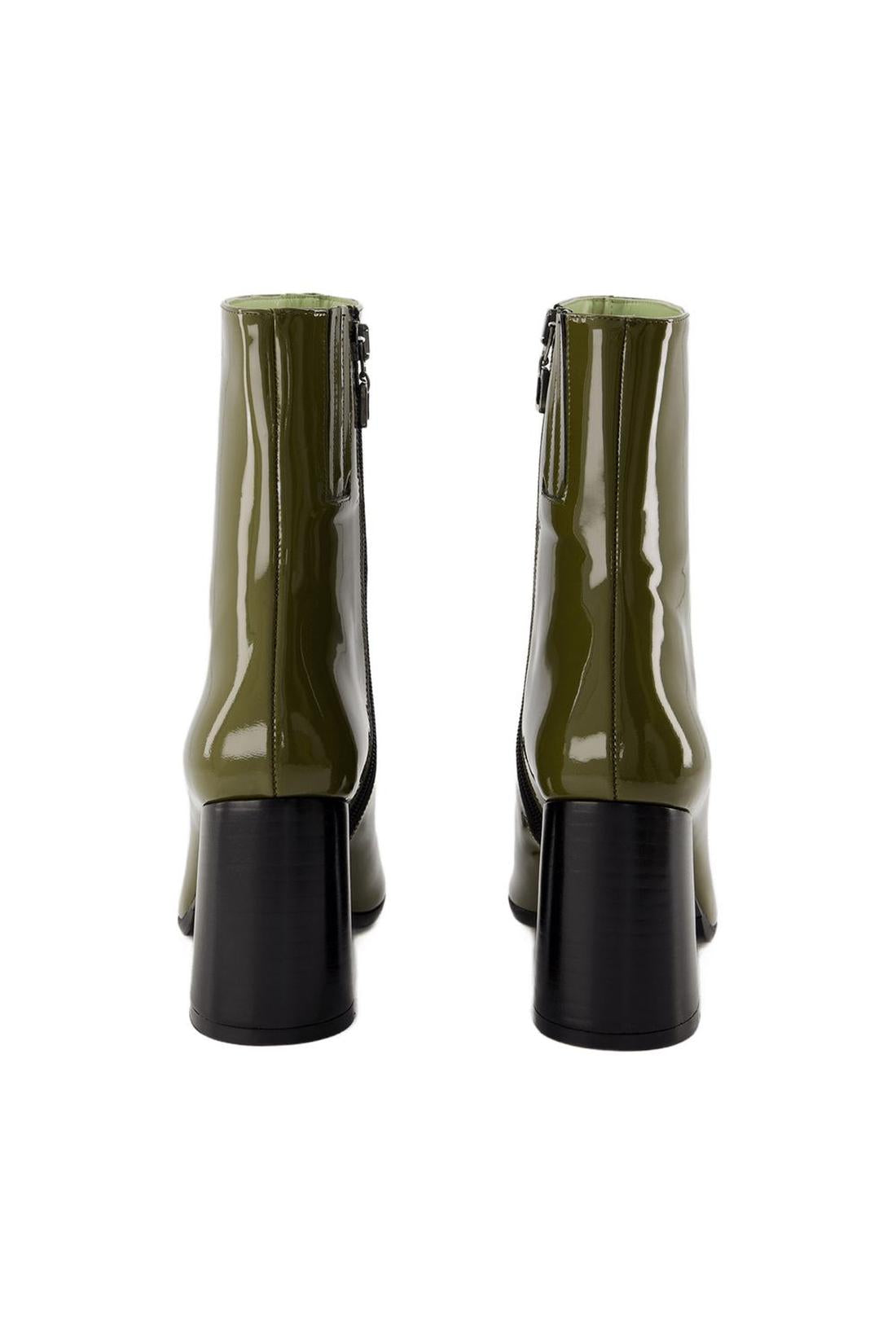 Stiefel Donna - Carel - Patent Leather - Khaki/black