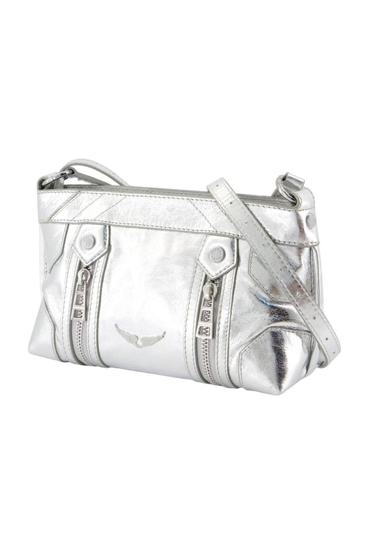Sunny Mood Schultertasche - Zadig & Voltaire - Leder - Silber