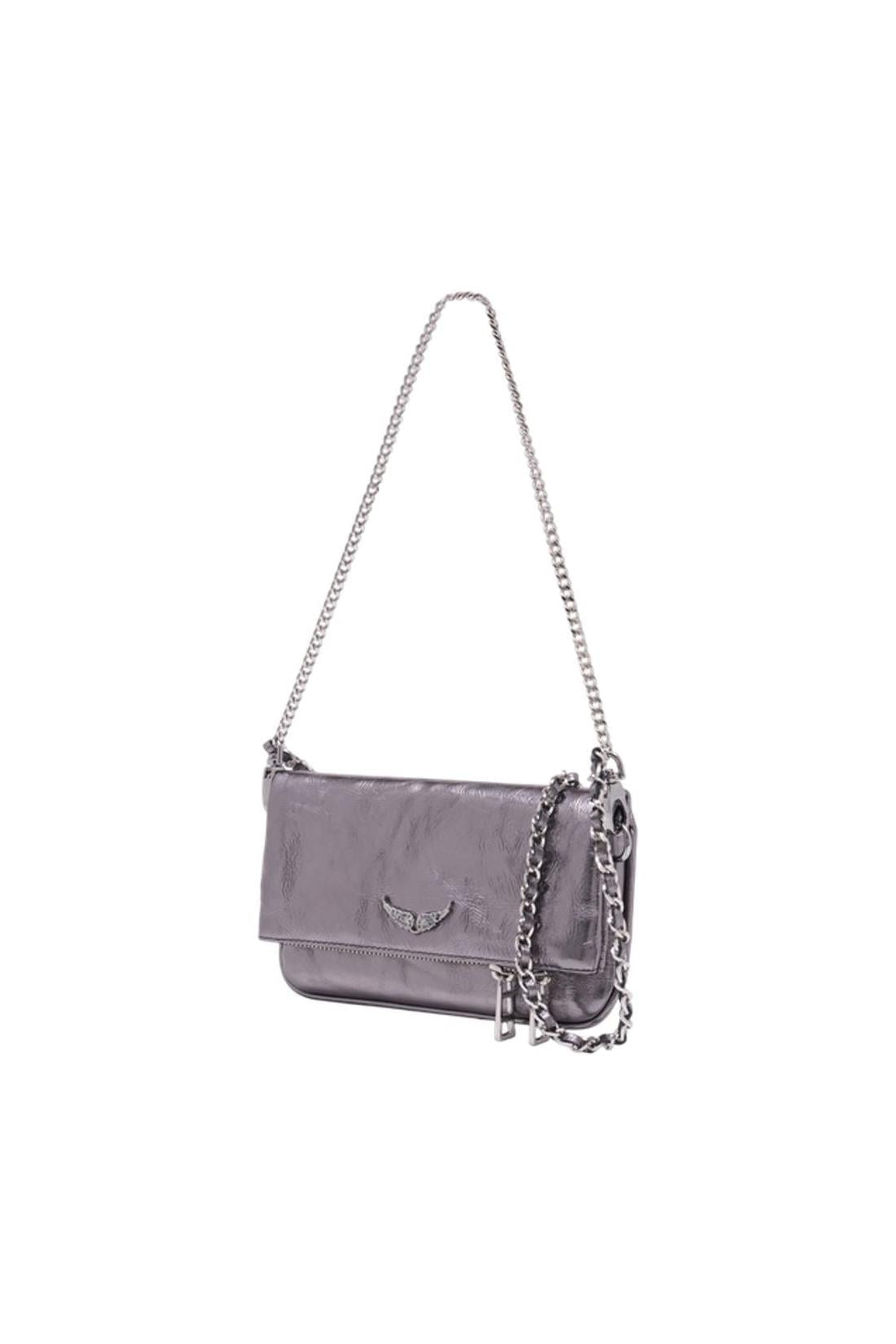 Rock Nano Schultertasche - Zadig & Voltaire - Leder - Silber