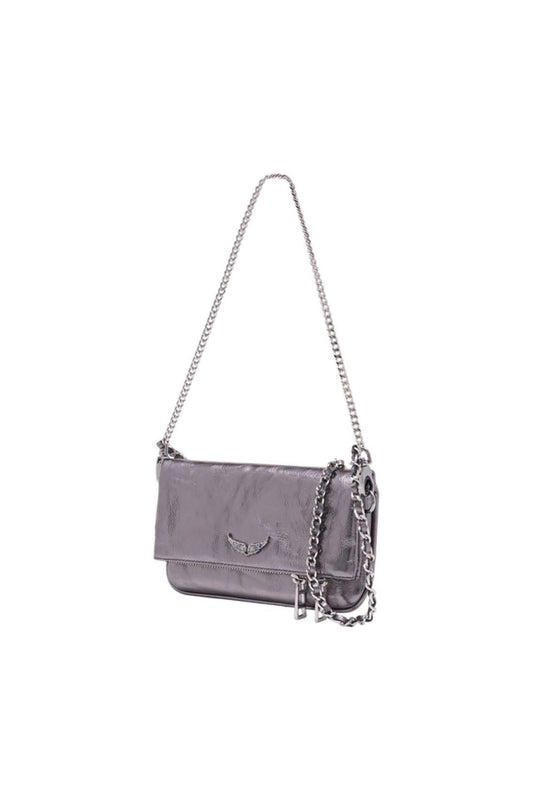 Rock Nano Schultertasche - Zadig & Voltaire - Leder - Silber
