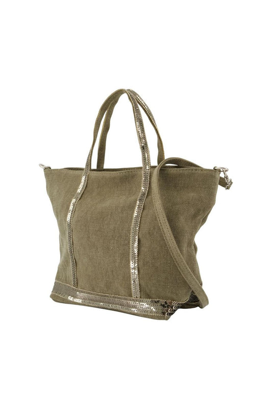 Einkaufstasche S - Vanessa Bruno - Leinen - Khaki