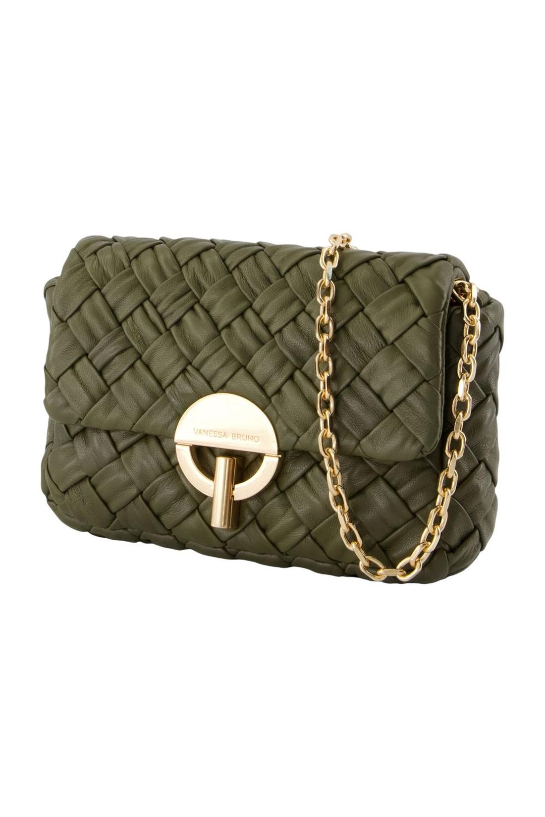 Nano Moon Schultertasche - Vanessa Bruno - Leder - Braun