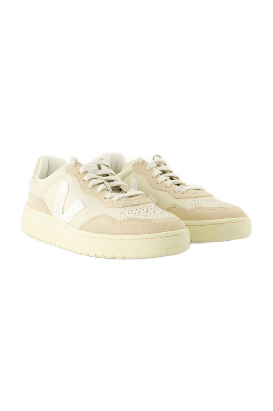 Sneakers V-90 - Veja - Leder - Beige
