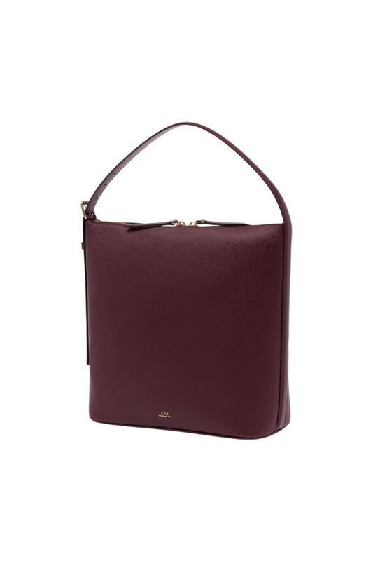 Schultertasche Vera - A.P.C. - Leder - Bordeauxrot