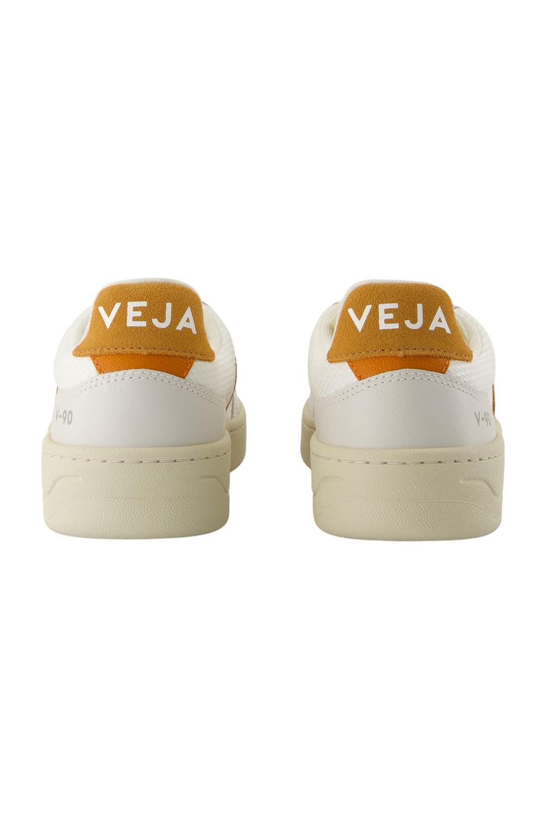 Sneakers V-90 - Veja - Nylon - Weiß