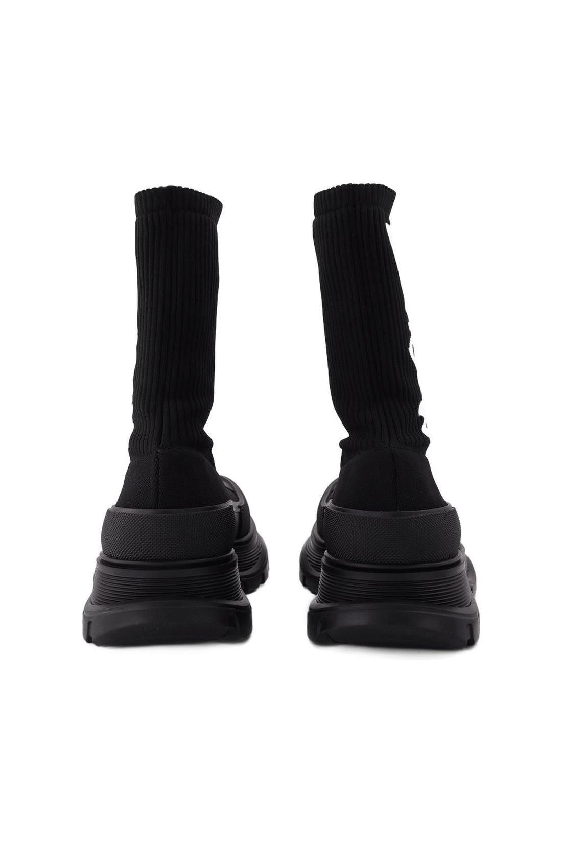 Sock-Stiefel in Schwarz