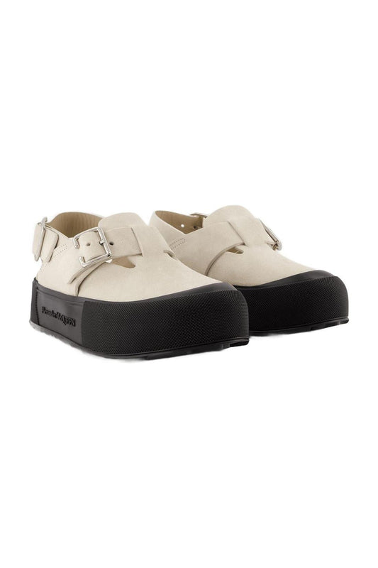 Oversize Flat Shoes - Alexander Mcqueen - Multi - Leather