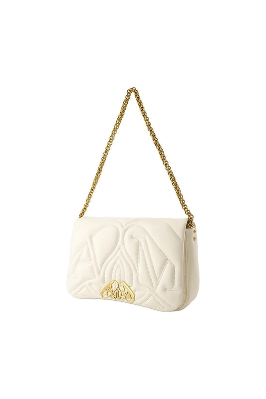The Seal Schultertasche - Alexander McQueen - Leder - Ivory
