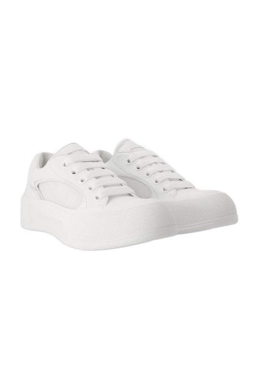 Sneakers Deck - Alexander McQueen - Leder - Weiß