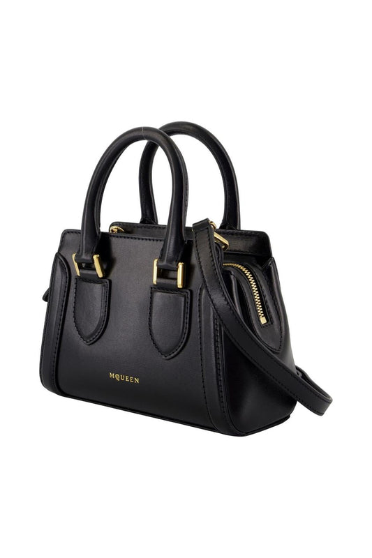 Birdee Mini Handtasche - Alexander McQueen - Leder - Schwarz