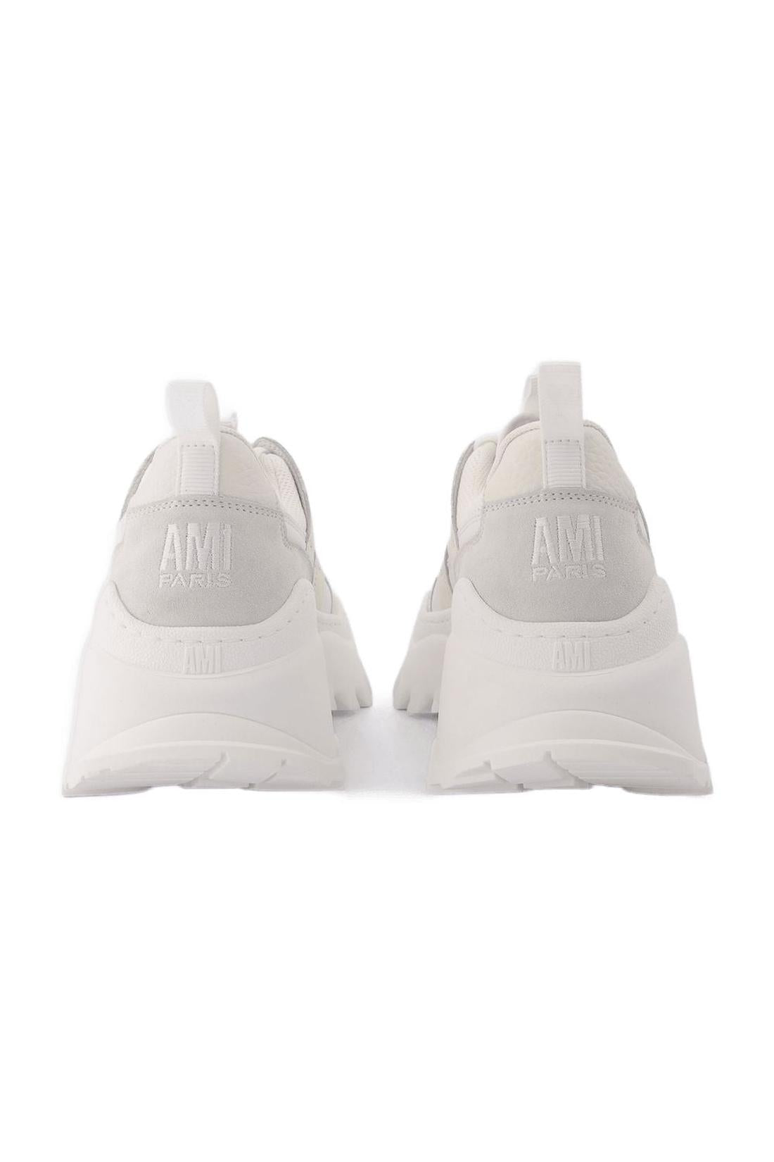 New Lucky 9 Sneakers aus Weißem Leder