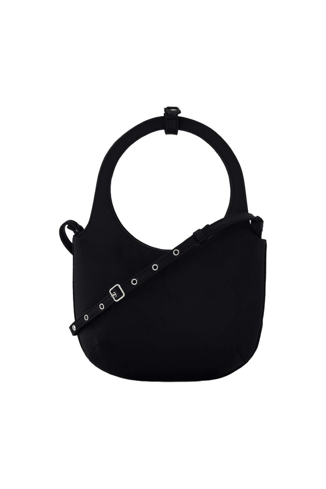 Holy Schultertasche - Courreges - Satin - Schwarz