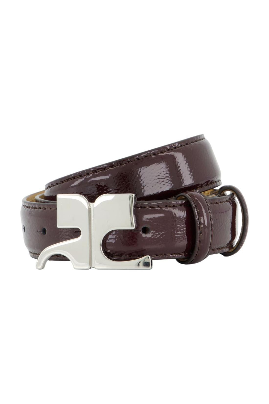 Ac Gürtel - Courreges - Leder - Bordeaux