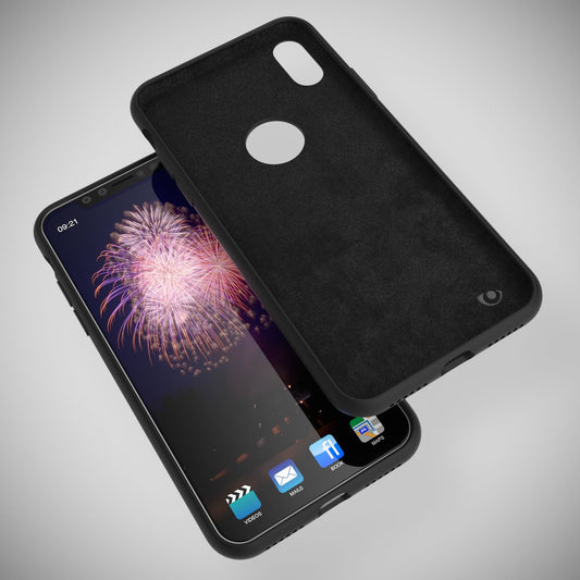 NALIA Case for Apple iPhone X, Liquid Silicone Phone Protective Hard Case Cover