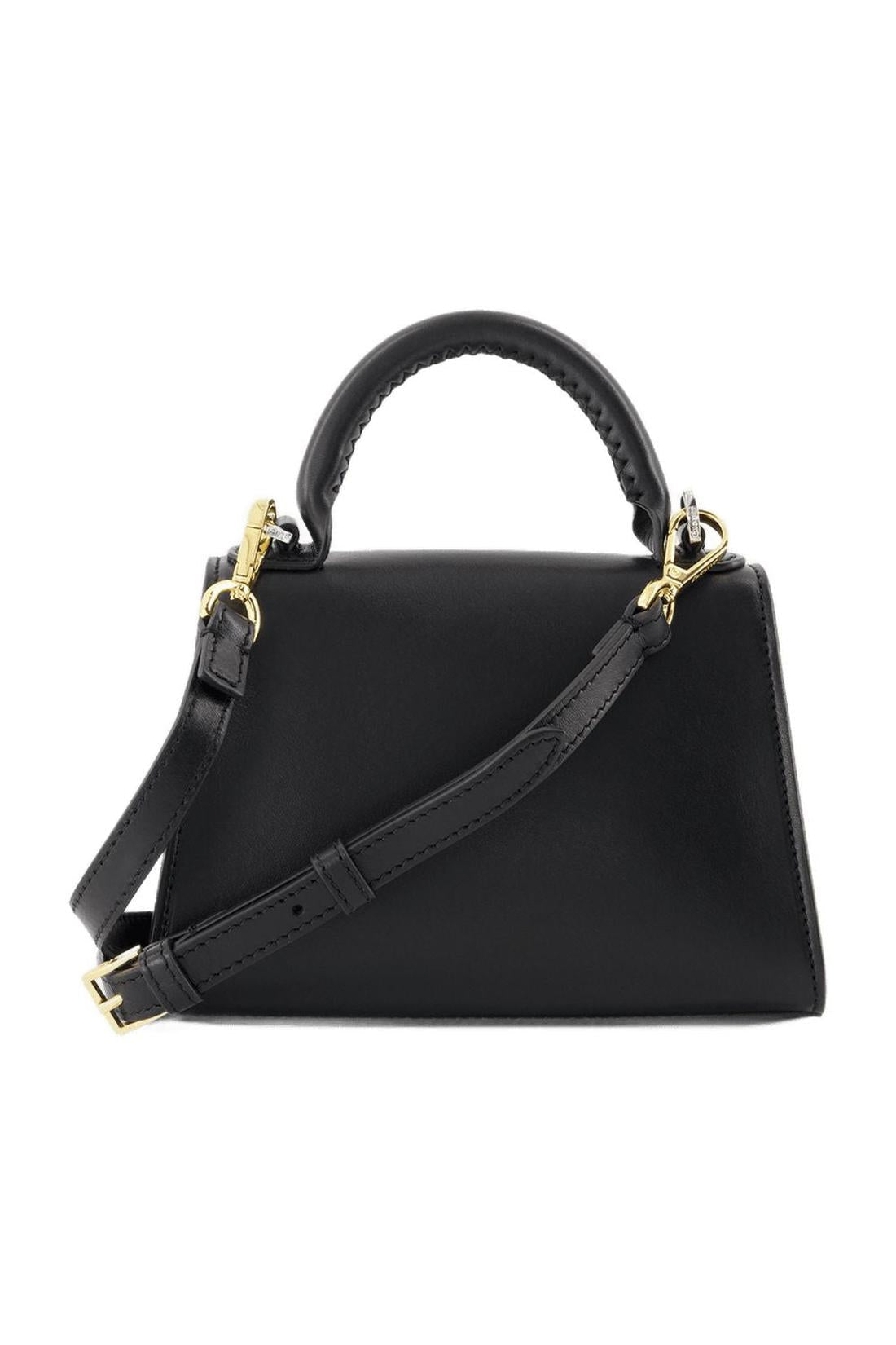 Mini Eva Handbag - Elleme - Black - Leather