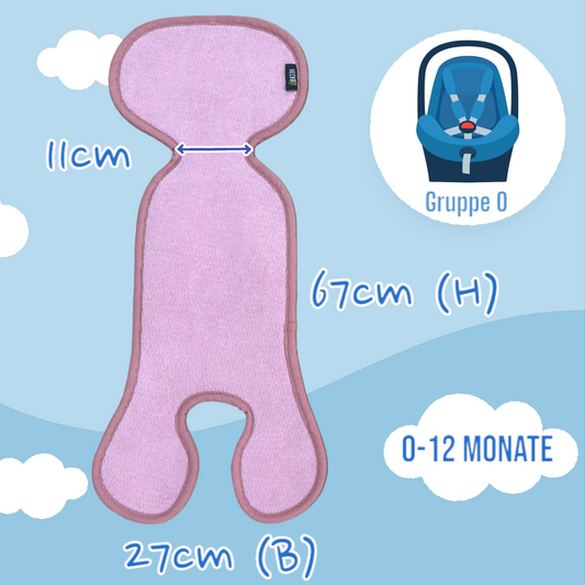 Carrycot seat cover group 0 pink