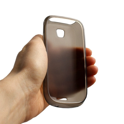 TPU hulstur, gegnsætt, svart fyrir Samsung Galaxy 3 i5800