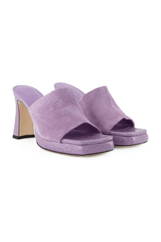 Beliz Mule - By Far - Purple - Leather