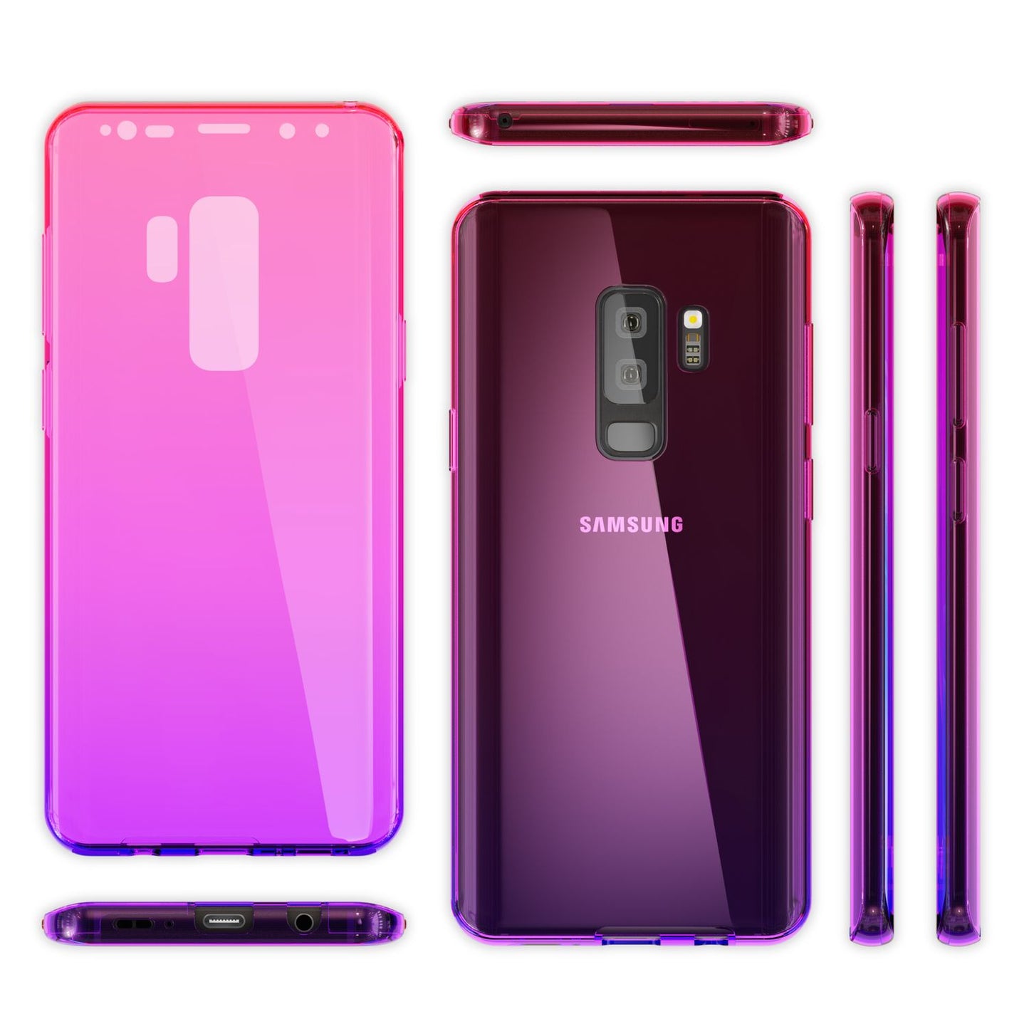 Samsung Galaxy S9 Plus 360 Grad Handy Hülle von NALIA, Full Cover vorne hinten