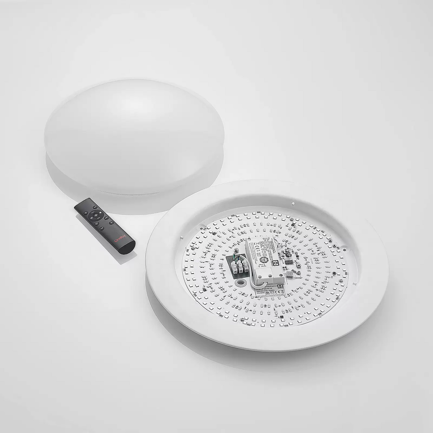 Lindby loftlampi á lager, loftljós, loftljós með fjarstýringu, Aurela LED dimmanleg