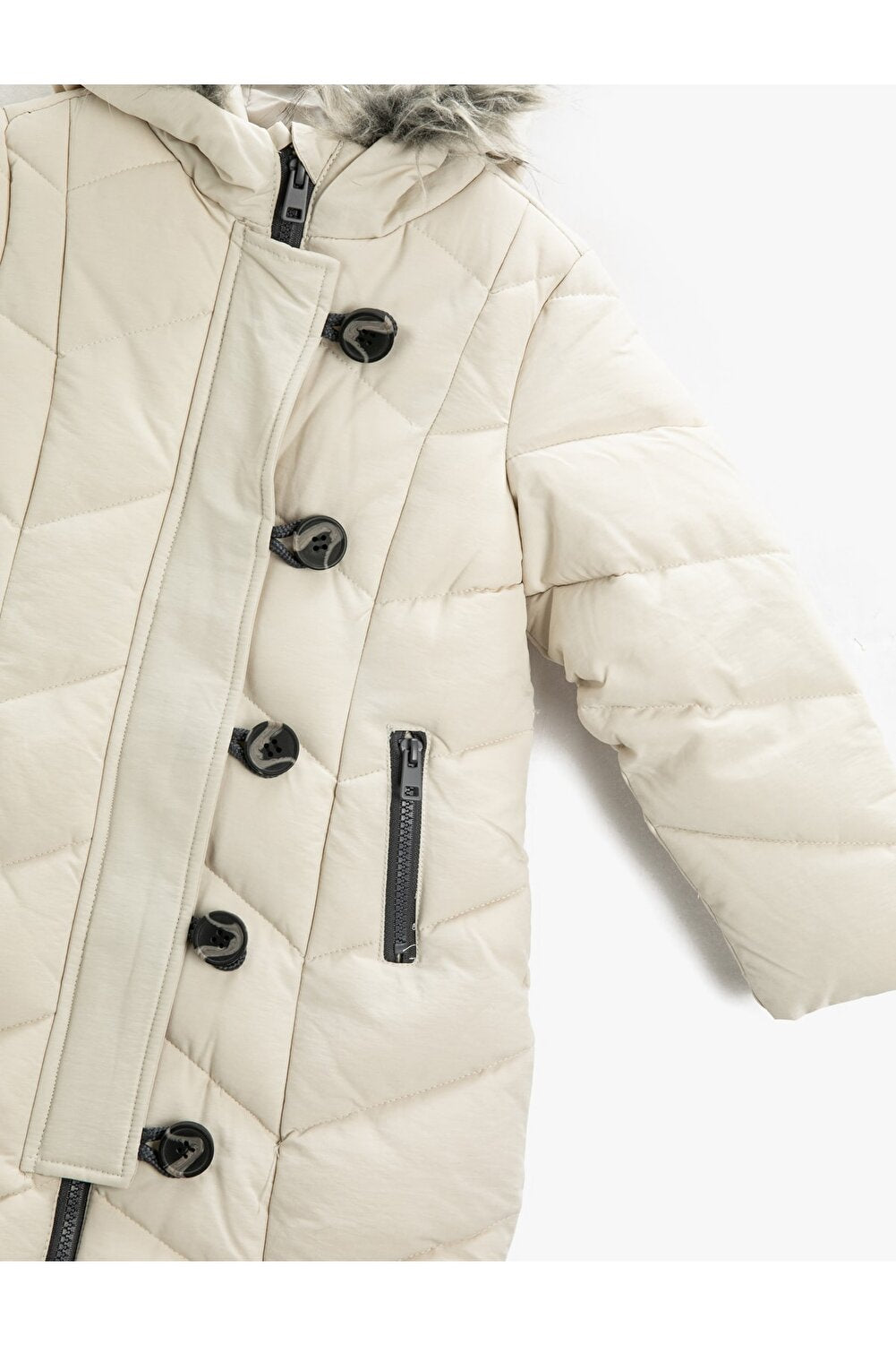 Winterjacke Cream Biker Jacket von Koton