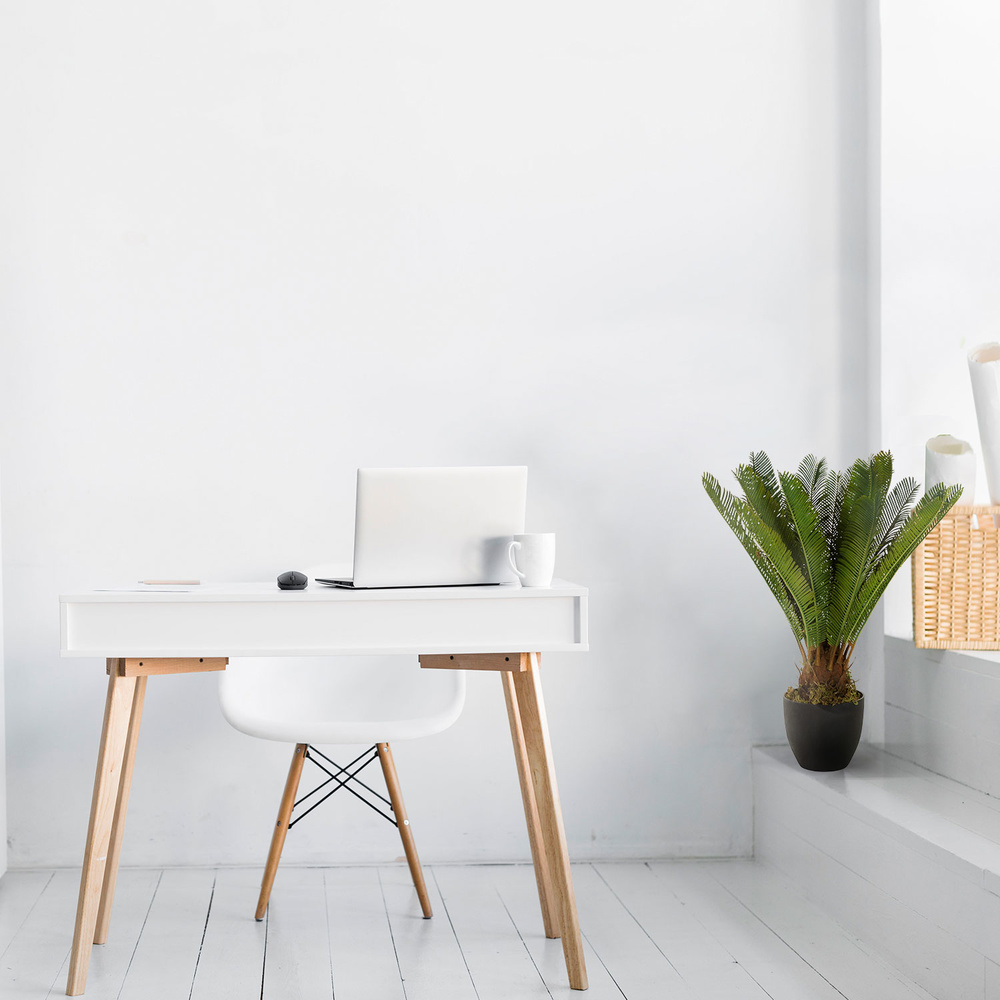 B-Ware Hjh Office Kunstpflanze Kunstpalme Cycas Kunst Pflanze Palme Kunststoff Grün