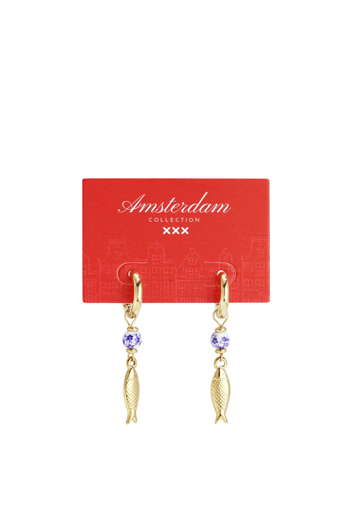 Ohrhänger aus Edelstahl, Fischmotiv, lässig, Urlaub/Strand, schlichte Serie, Damenschmuck