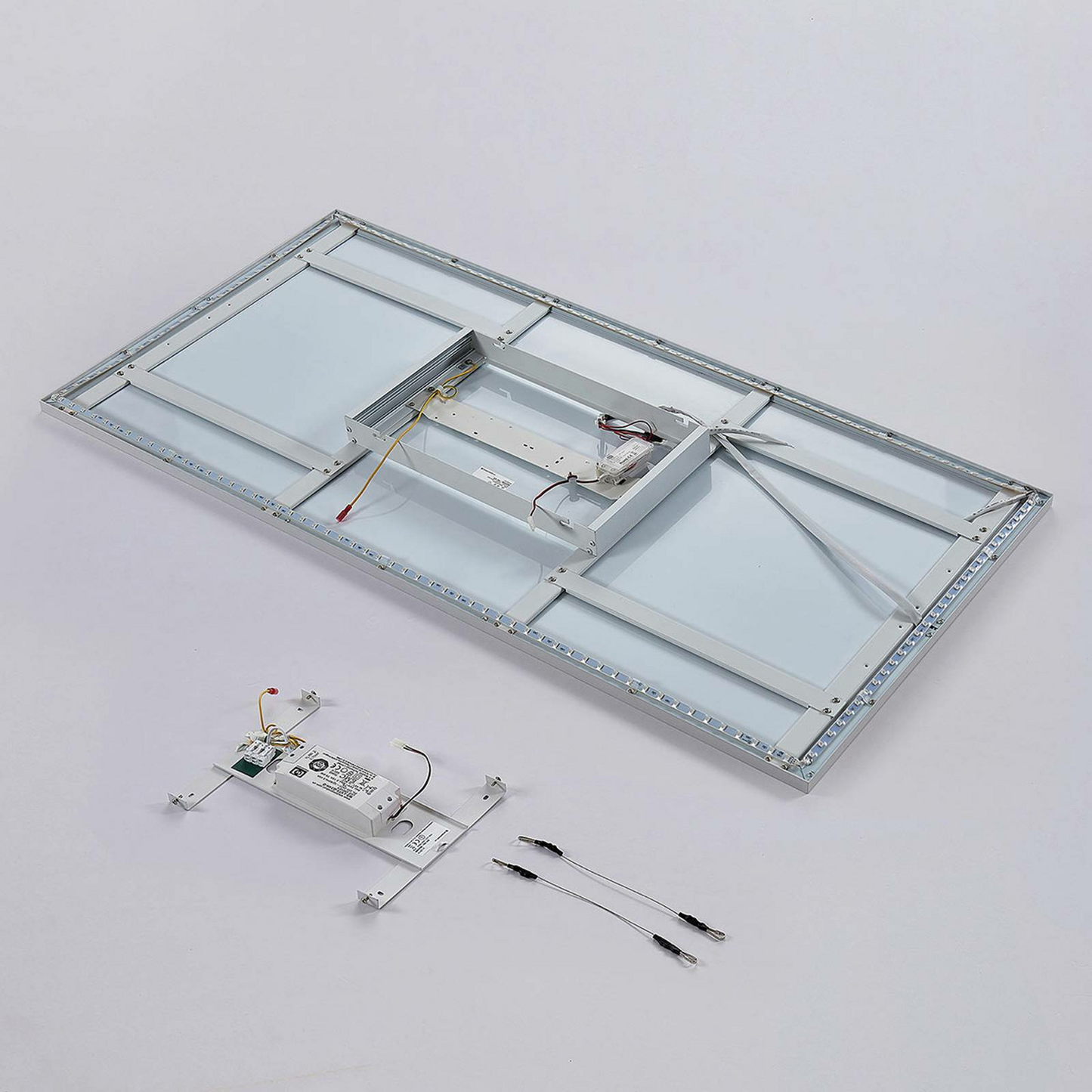 B-flokks Arcchio LED Panel Brenda loftlampi, stofuljós, hengiljós, hvítt, 2 stk.