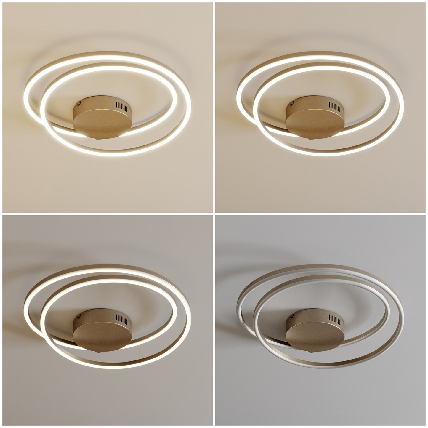 B-grade Lindby Davian LED ceiling lamp, dimmable, nickel 589