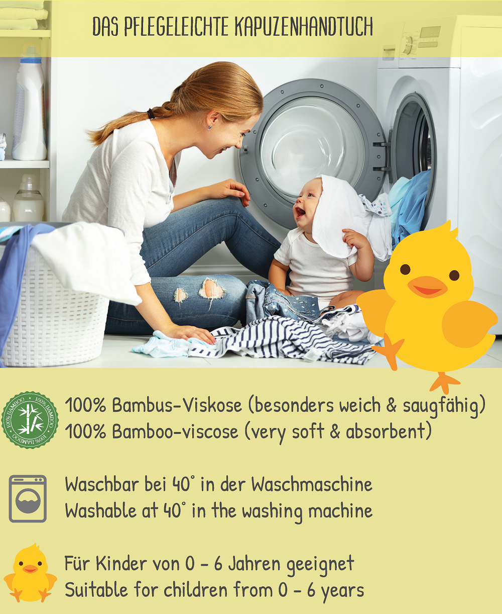 Baby Kapuzenhandtuch Küken