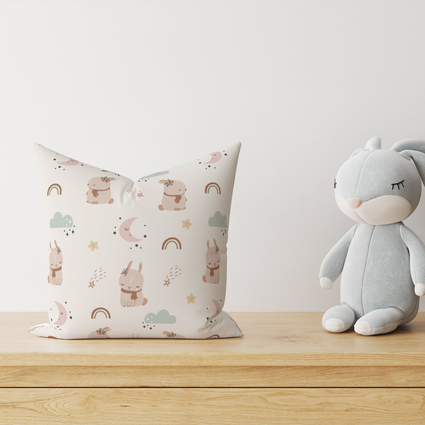 "Nordic Bunny" children's decorative pillow
