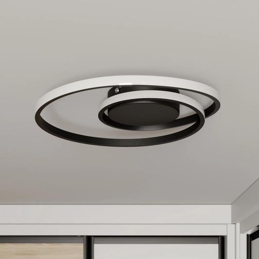 B-grade Lindby Kyron LED ceiling lamp, pendant lamp, light, 22 W, matte black