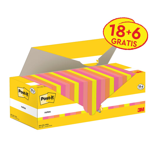 Post-it® Notes, 76 mm x 76 mm, 100 Blatt/Block, 100% PEFC