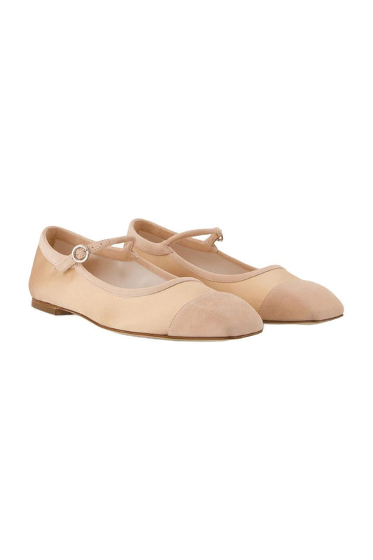 Uma Cap Ballerinas - Aeyde - Satin - Gold