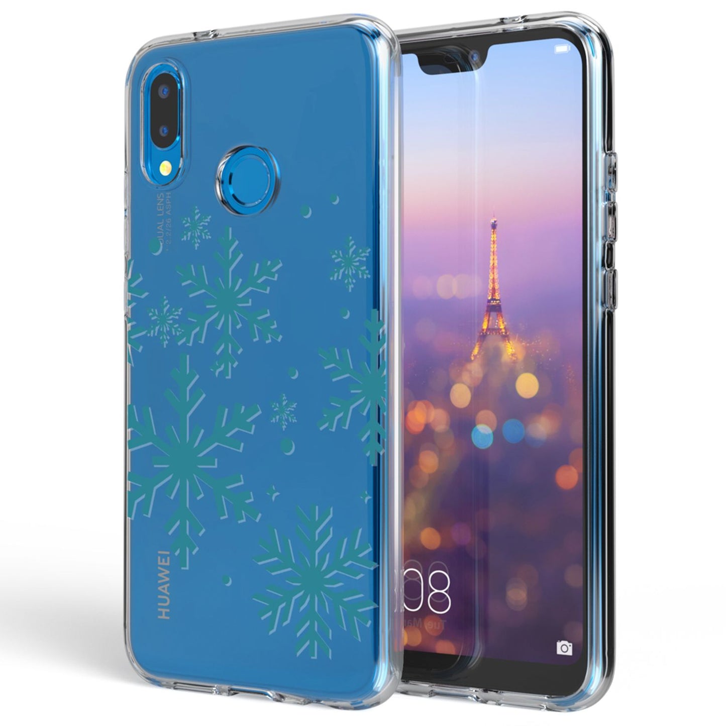 Huawei P20 Lite hulstur frá NALIA, þunnt sílikonhlífðarhulstur