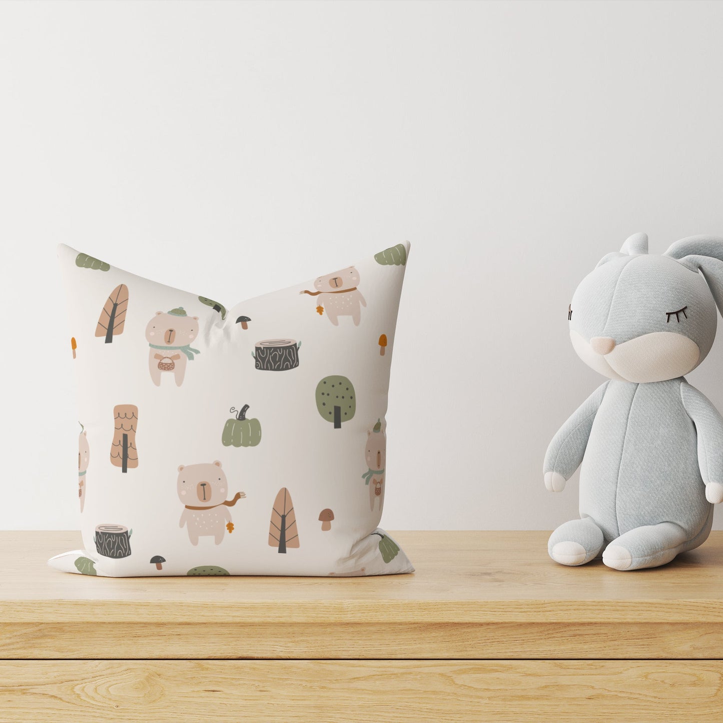 "Nordic Bear" Children's Decorative Pillow