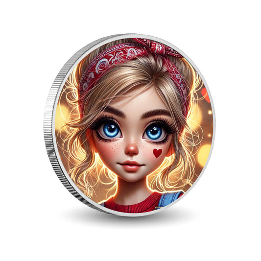 Spark of Heart 1oz Silver Coloured Coin