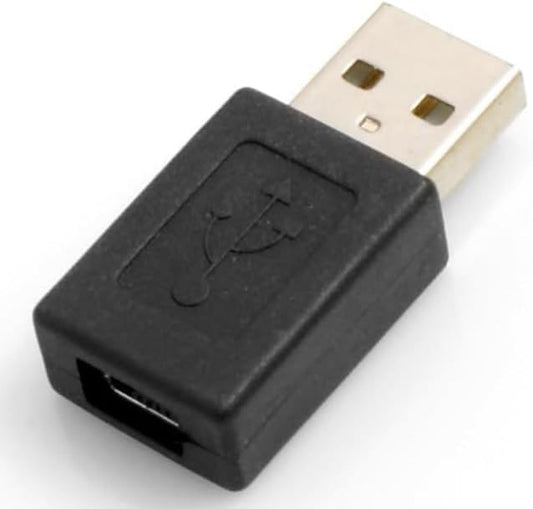 SYSTEM-S Mini USB (female) to USB A (male) USB Adapter Plug Connector Converter