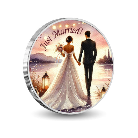 Just Married - Twilight Stroll 1oz Silver Coin