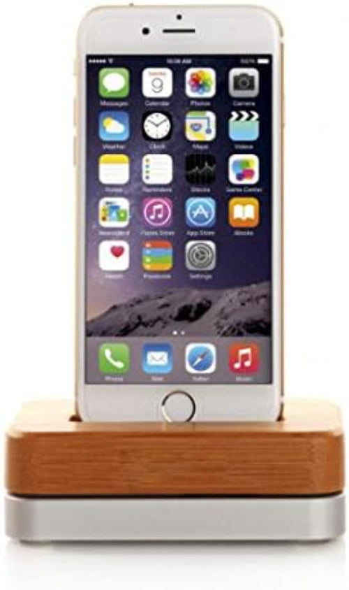 SYSTEM-S tengikví úr tré fyrir iPhone 6 6S 6 Plus 6S Plus 5S 5C 4S